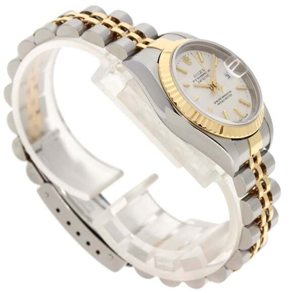 Rolex 79173 Datejust Silver Tapestry Watch Stainless Steel SSxK18YG Ladies ROLEX - Picture 2 of 11